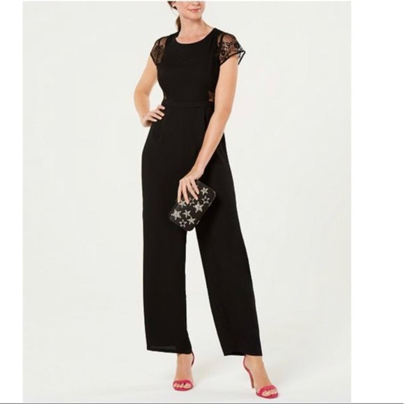NWT black lace romper  jumpsuit 19 Cooper from Nordstrom's - Picture 1 of 4